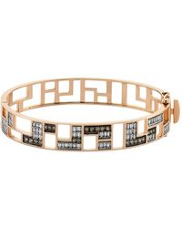 BeeGoddess - Mondrian Multi-diamond Hinge Bracelet - Lyst