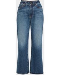Veronica Beard - Dylan High-Rise Straight Ankle Jeans - Lyst