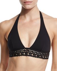 Lise Charmel - Ajourage Couture Laser- Cut Triangle Solid Swim Top - Lyst