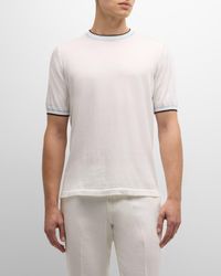 FIORONI CASHMERE - Giza 45 Egyptian Cotton Crewneck T-Shirt - Lyst