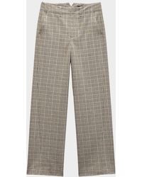 Rag & Bone - Shea Plaid Wool-Blend Straight-Leg Pants - Lyst