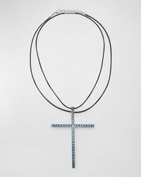 Alexander Laut - 18K Spinel Cross Pendant Necklace - Lyst