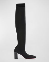Christian Louboutin - Beyonstage Knit Sole Knee Boots - Lyst