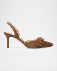 Veronica Beard - 70Mm Lenora Suede Slingback Pumps - Lyst