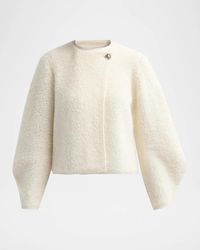Ba&sh - Fida Wool-Blend Blouson Cardigan - Lyst