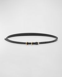 Givenchy - Voyou Double Wrap Leather Skinny Belt - Lyst