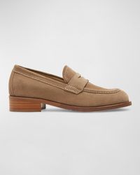 La Canadienne - Dominic Suede Penny Loafers - Lyst