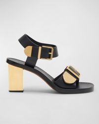 Chloé - Rebecca Leather Buckle Sandals - Lyst