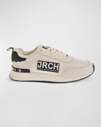 John Richmond - Logo Leather Low-top Sneakers - Lyst