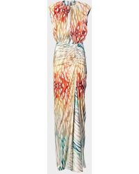 Silvia Tcherassi Leonor Coral-print Dress in White | Lyst