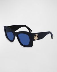 Lanvin - Mother & Child Logo Acetate Butterfly Sunglasses - Lyst