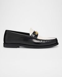 Amiri - Two-Tone Leather Ma Chain Bit Loafers - Lyst