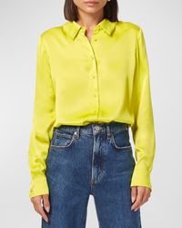 Cami NYC - Crosby Silk Button-Front Blouse - Lyst