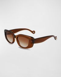 Lanvin - Daisy Chunky Rectangle Sunglasses - Lyst