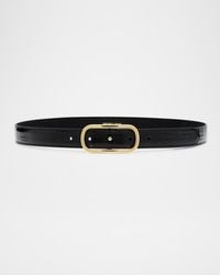 Veronica Beard - Loop Croc-Embossed Belt - Lyst