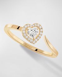 Messika - Joy Couer 18k Yellow Gold Diamond Heart Ring - Lyst