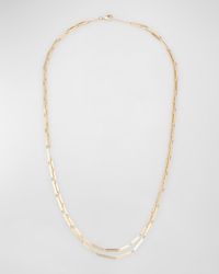 Lana Jewelry - 14K Laser Mini Rectangle Double-Strand Necklace, 17.5" - Lyst