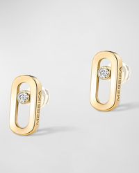 Messika - Move Uno 18k Yellow Gold Stud Earrings - Lyst