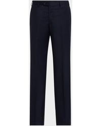Giorgio Armani - Apos;S Solid Wool Flat-Front Trousers - Lyst