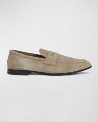 Bruno Magli - Lastra Suede Penny Loafers - Lyst