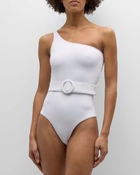 Alexandra Miro - Davina Asymmetric Belted One-Piece Swimsuit - Lyst