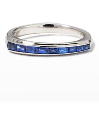 Stephen Webster - Baguette Stack Ring With Blue Sapphires - Lyst
