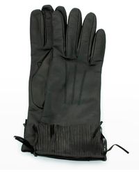 Portolano - Cashmere-lined Fringe Napa Gloves - Lyst