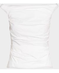 Jonathan Simkhai - Maisel Gathered Cotton Top - Lyst