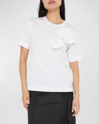 Simone Rocha - Pressed Rose Applique Short-Sleeve Boy T-Shirt - Lyst