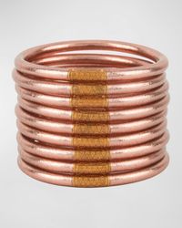 BuDhaGirl - Rose Gold All-weather Bangles, Size S-l, Set Of 9 - Lyst