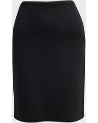 St. John - Compact Boucle Knit Skirt - Lyst