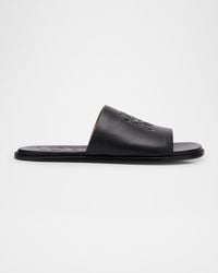Loewe - Apos;S Flex Anagram Soft Calfskin Slide Sandals - Lyst