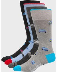 Neiman Marcus - 4-Pack Car-Print Socks - Lyst