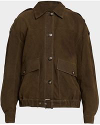 IRO - Barrie Suede Belted Jacket - Lyst