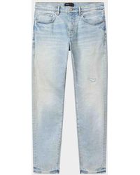 Purple - P001 Distressed Skinny Jeans - Lyst