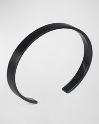 Le Gramme - Brushed Titanium Ribbon Cuff Bracelet - Lyst