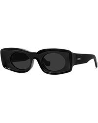 Loewe - Two-tone Acetate Inset Oval Sunglasses - Lyst