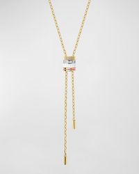 Boucheron - Tricolor 18k Gold Quatre White Ceramic And Diamond Necklace - Lyst