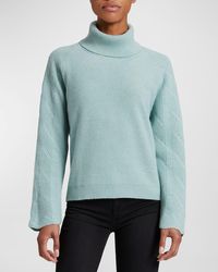 Santorelli - Dana Raglan-Sleeve Turtleneck Sweater - Lyst