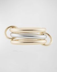 Spinelli Kilcollin - Taurus Sg 3-link Ring In 18k Yellow Gold And Sterling Silver, Size 10 - Lyst