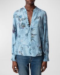 Zadig & Voltaire - Twina Holly Crepe De Chine Blouse - Lyst