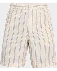 Vince - Mesa Stripe Hemp Beach Shorts - Lyst