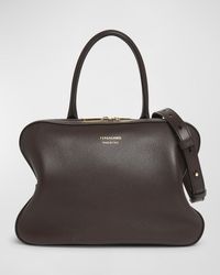 Ferragamo - Star Triple Zip Leather Top-Handle Bag - Lyst