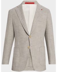 Isaia - Apos;S Textured Wool-Blend Blazer - Lyst