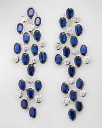 Alexander Laut - 18K Sapphire And Diamond Statement Earrings - Lyst