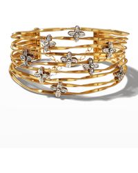 Marco Bicego - Marrakech Onde 18k Yellow And White Gold 9-strand Bracelet - Lyst