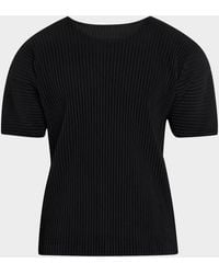 Homme Plissé Issey Miyake - Pleated T-Shirt - Lyst