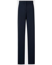 Akris Punto - Marla Cool Wool Straight-Leg Elastic-Waist Pants - Lyst
