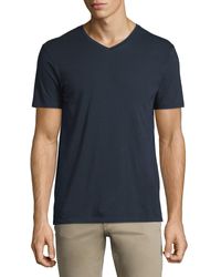 Vince - Short-Sleeve V-Neck Jersey T-Shirt - Lyst