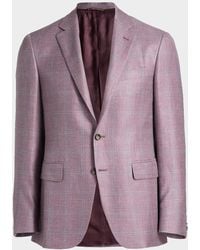 Canali - Apos;S Wool Windowpane Plaid Single-Breasted Sport Coat - Lyst